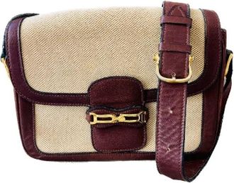 Celine Pre-owned Leather celine-bags - Dames - Vintage Schoudertas - Beige - ONE Size - Leer - Vintage