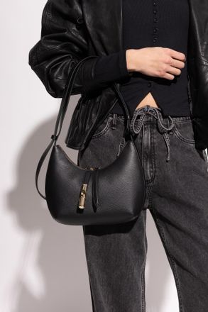 Furla Goccia Small Shoulder Bag, Womens, Black