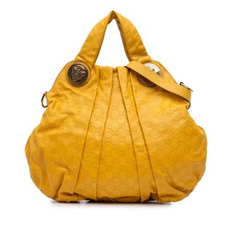 Gucci Voorheen bezite Grote Guccissima Hysteria Schoudertas