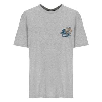 Etro Etro, T-Shirts, female, Gray, Size: L T-shirt with logo