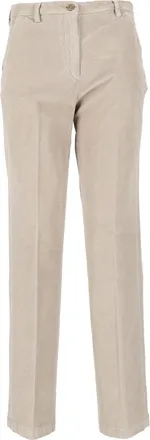 BRIGLIA 1949 Tailored Button Straight-Leg Pants
