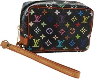 Louis Vuitton Pre-owned Clutches, female, Multicolor, Size: ONE SIZE Pre-owned Canvas Pouch