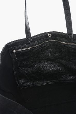 Balenciaga Maxi Borsa Tote in Cotone con Logo Balenciaga