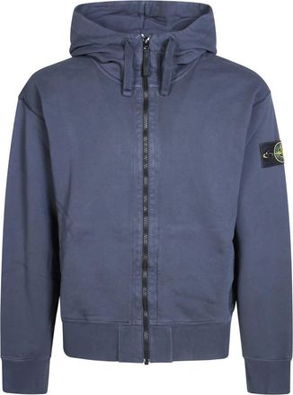 Stone Island Hoodie Sweater - Heren - Vesten met rits - Blauw - L - Hoodies & sweatvesten