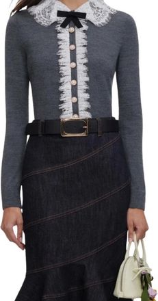Self Portrait Donna, Maglie, Grigio, S, new