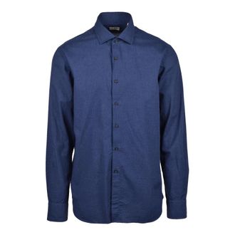 Xacus Casual Shirt - Heren - Casual Overhemden - Blauw - S - Katoen - Overhemden