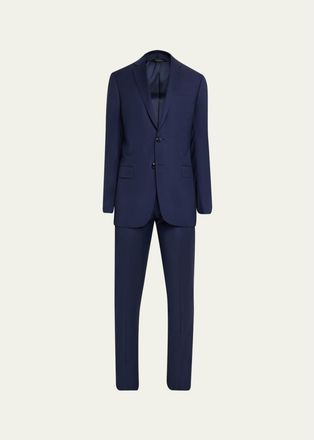 Giorgio Armani Mens Soft Virgin Wool Two-Piece Suit