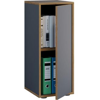 VCM Vcm - Gabinete De Oficina De Madera Carpeta Gabinete De Archivo Muebles De Oficina Gabinete Salia 2x Ancho 30 Cm Puerta Giratoria (antracita)