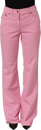 Gianfranco Ferre Mid-Waisted Fla blue Casual Womens Jeans (Pre-Owned)