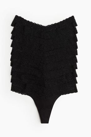H&M 10-pack Lace Thong Briefs in Black at Nordstrom, Size X-Large