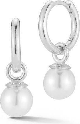 Glaze Jewelry Sterling Silver Cultured Pearl Charm Earrings at Nordstrom Rack