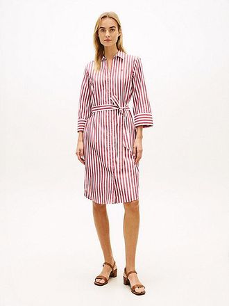 Tommy Hilfiger Belted Relaxed Midi Shirt Dress