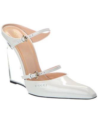 Gucci Logo Patent Pump