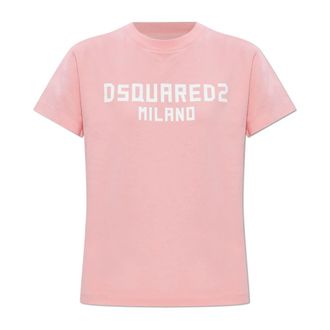 Dsquared2 T-Shirts, female, Pink, Size: 2XS Just Right Fit T-Shirt