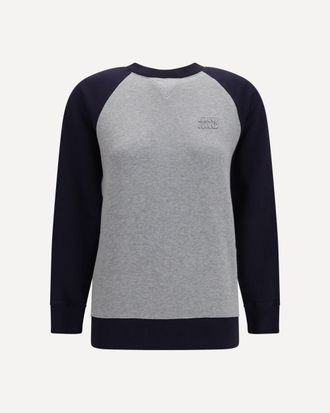 Miu Miu Bicolor crewneck Sweatshirt Female S