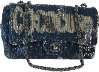 Chanel Pre-owned Vintage Schoudertas - Dames - Vintage Schoudertas - Blauw - ONE Size - Leer - Vintage