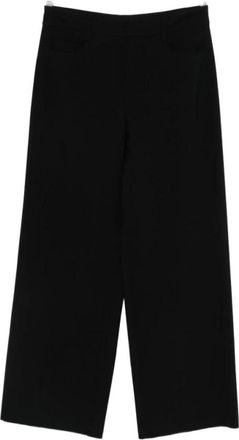 Max Mara Pantaloni Festa Wide Trousers - female - Max Mara - Wide Trousers - Black - 2XS - Trousers