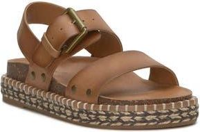 Lucky Brand Umora Slingback Espadrille Platform Sandal in Latte at Nordstrom Rack, Size 7.5
