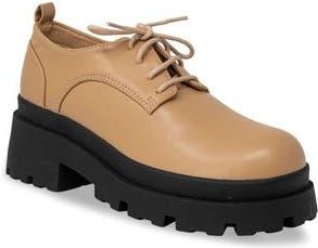 Chase + Chloe by Intouch Footwear Lizzo Lugged Platform Derby in Taupe at Nordstrom Rack, Size 6.5