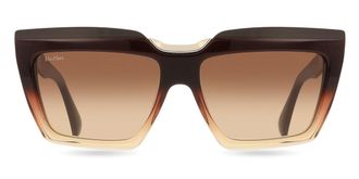 Max Mara MM0137 50F Womens Sunglasses Brown Size 56