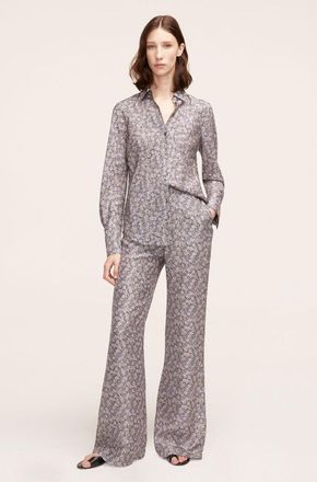 Rebecca Taylor Violet Fleur Silk Pajama Pant