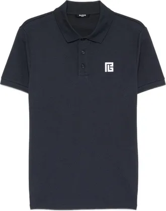 Balmain EMBROIDERED PS PIQUET POLO Size: XL, colour: BLUE