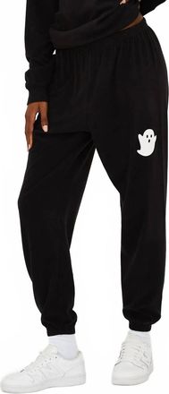 Beach Riot Georgie Sweatpants In Boo Black
