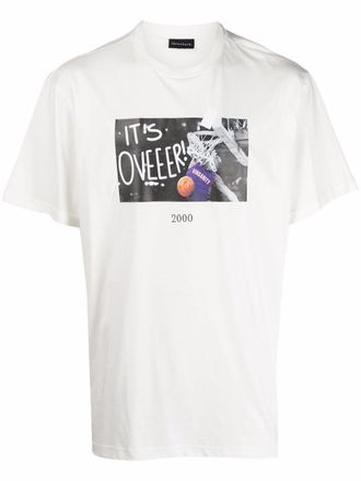 Throwback. T-shirt met tekst - Wit