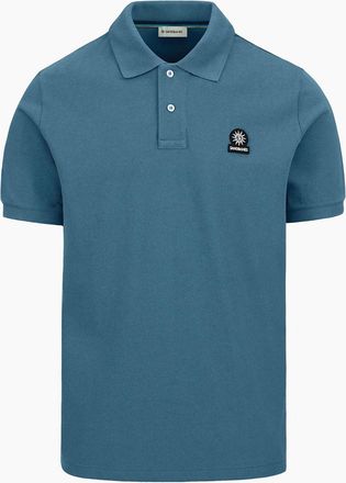 Sandbanks Mens Sandbanks Badge Logo Polo Shirt Teal - Blue/Green - Size: 44