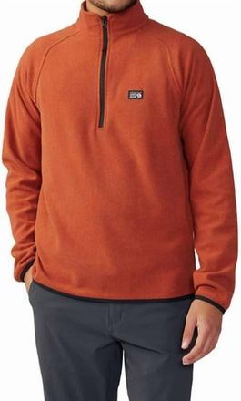 Mountain Hardwear Microchill 1/4 Zip Pullover In Iron Oxide Heather