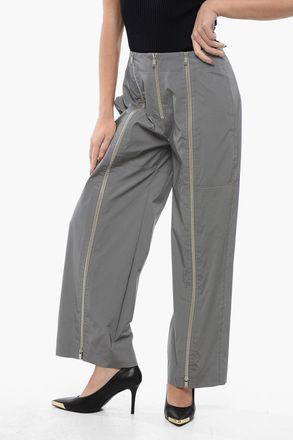 Jil Sander Pantaloni Crop Catarifrangenti con Dettaglio Zip Jil Sander