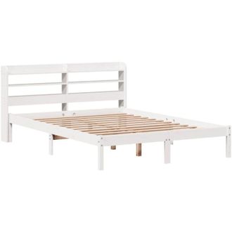 vidaXL Bed Frame without Mattress White 120x200 cm Solid Wood Pine vidaXL