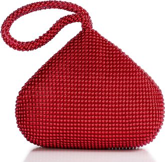 Babeyond Clutch Bags for Women Beaded Evening Bags 1920s Flapper Clutch Handbag for Costume Party, Wedding & Daily Use(Red)