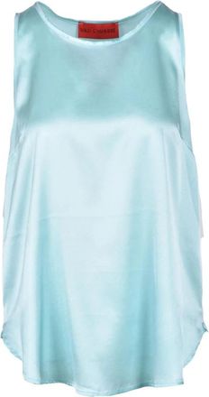Wild Cashmere Zijde Blend Top - Dames - Tops zonder mouwen - Groen - S - Tops