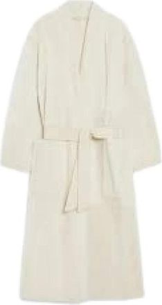 Max Mara Jassen - Dames - Jas met riem - Wit - 2XS - Jassen