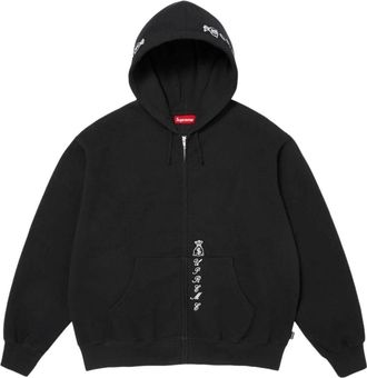 SUPREME x Larry Clark FW26 Hooded Varsity Jacket Black SUP-FW26-054-BLK