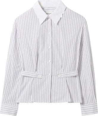 Claudie Pierlot T-shirt gessata in cotone - Bianco