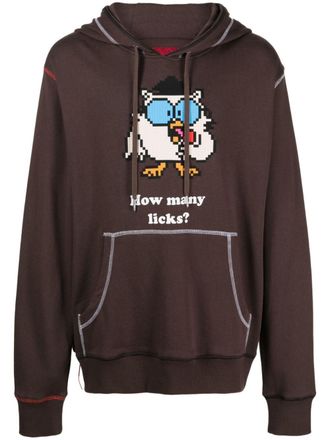 Mostly Heard Rarely Seen Katoenen hoodie met print - Bruin