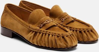 Valentino Garavani Mocassini VLogo in suede