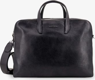 Orciani Borsa da lavoro in pelle con logo lettering frontale - ORCIANI - gender_Man