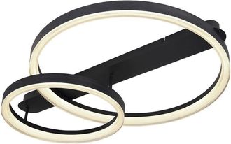 Globo Lighting Plaf&oacute;n - Augusto - Negro - Metal - Plaf&oacute;n - Led - 67189d - Globo