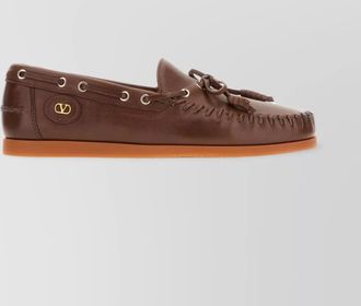Valentino Garavani eyelet rubber sole tassel loafers