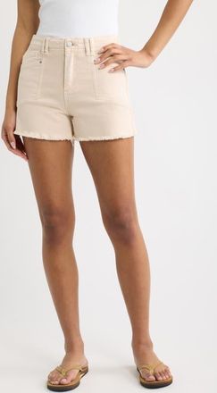 Tractr Cuffoff Denim Shorts in Vanilla at Nordstrom, Size 27