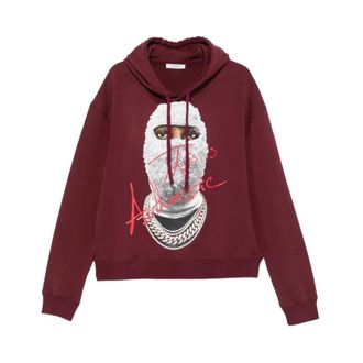 Ih Nom Uh Nit Felpa Mask Authentic - - Sweatshirts & Hoodies - Uomo - Rosso - L