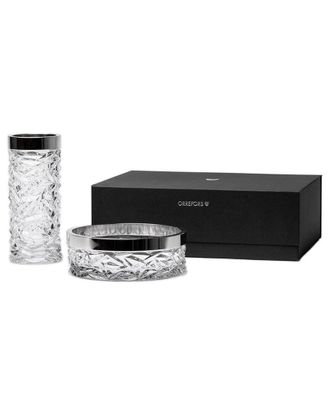 Orrefors Carat Bowl & Vase Bundle