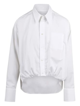 Ssheena Choco folded-front chest-pocket shirt - women - Cotton - 40 - White