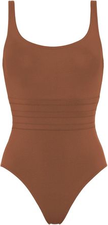 Eres Asia scoop-back swimsuit - women - Polyamide/Spandex/Elastane - 46 - Brown
