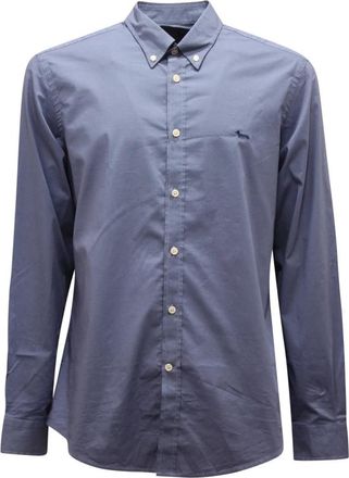 Harmont & Blaine L3130 Overhemd Narrow FIT - Heren - Casual Overhemden - Blauw - S - Overhemden