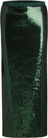 BOSS Relaxed-fit maxi skirt with sequin embellishments