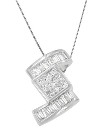 House of Brilliance Haus Of Brilliance 14K 1.40 Ct. Tw. Diamond Pendant Necklace